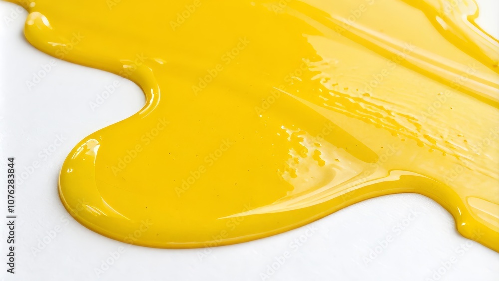 Vibrant Yellow Acrylic Stain Isolated on White Background - Ideal for Artistic Backgrounds, Creative Projects, and Design Elements Vibrant Yellow Acrylic Stain Isolated on White Background - Ideal for Artistic Backgrounds, Creative Projects, and Design Elements