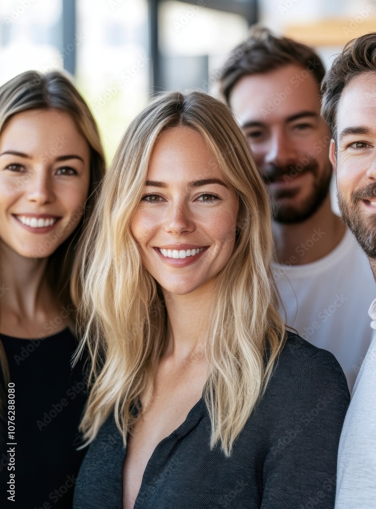 Smiling Group Portrait. Smiling Group Portrait.