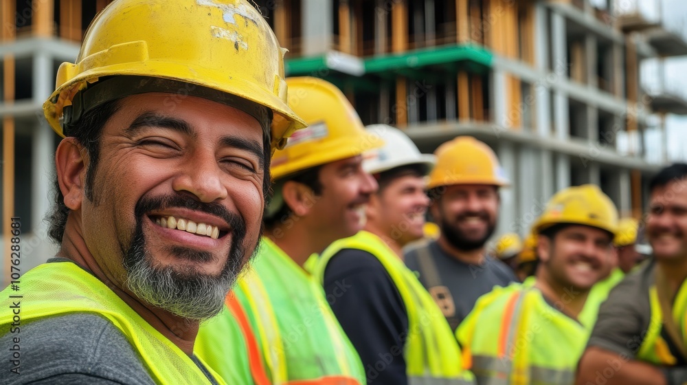 Happy Construction Worker. Happy Construction Worker.