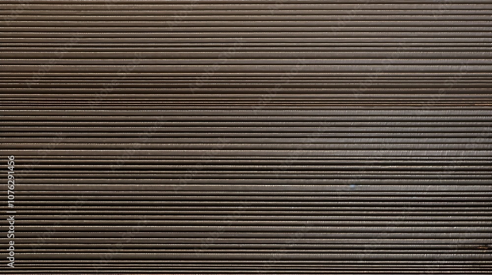 Fototapeta premium Stacked Metal Rods with a Reflective Surface