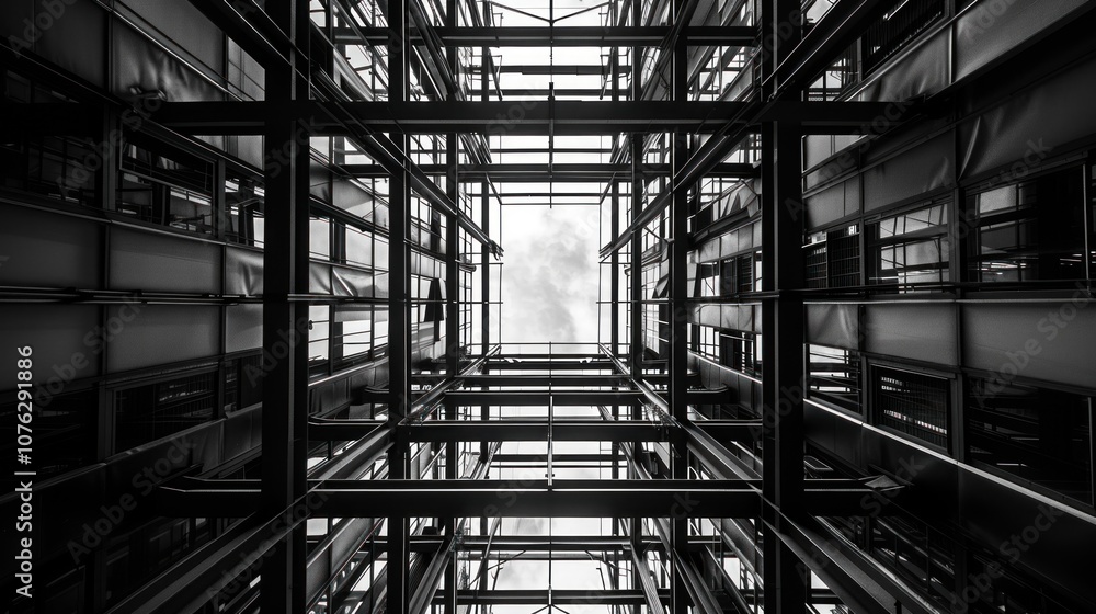 Fototapeta premium Steel Structure Architecture