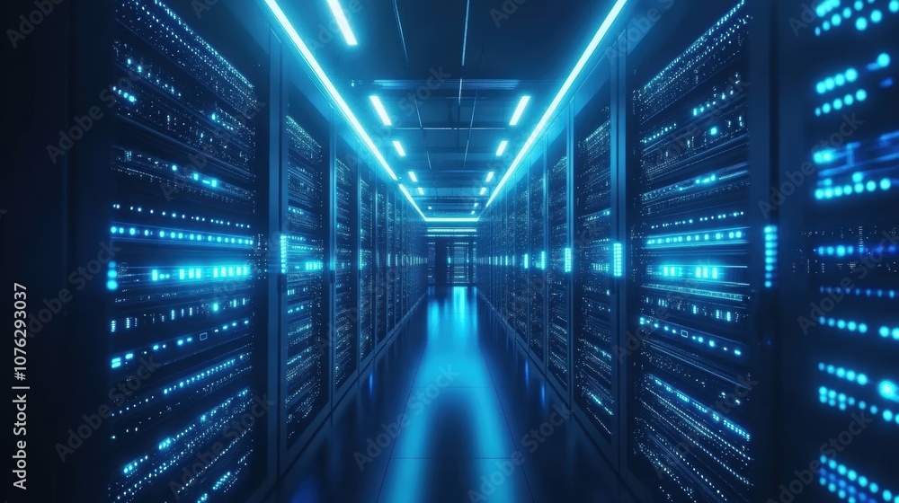 Server Room Corridor. Server Room Corridor.