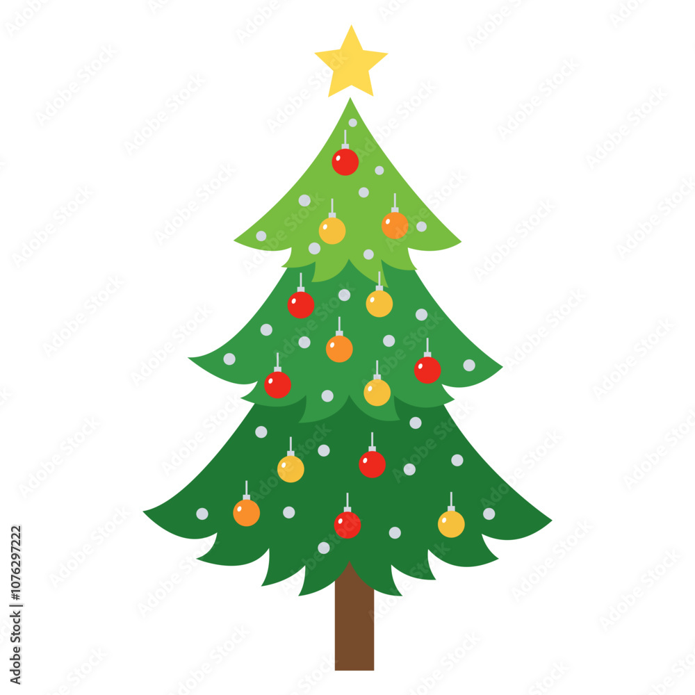 christmas tree lights and ornaments vector christmas tree lights and ornaments vector