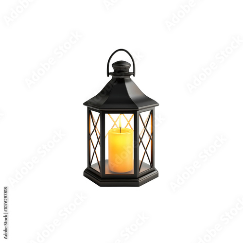 Black Lantern with Candle