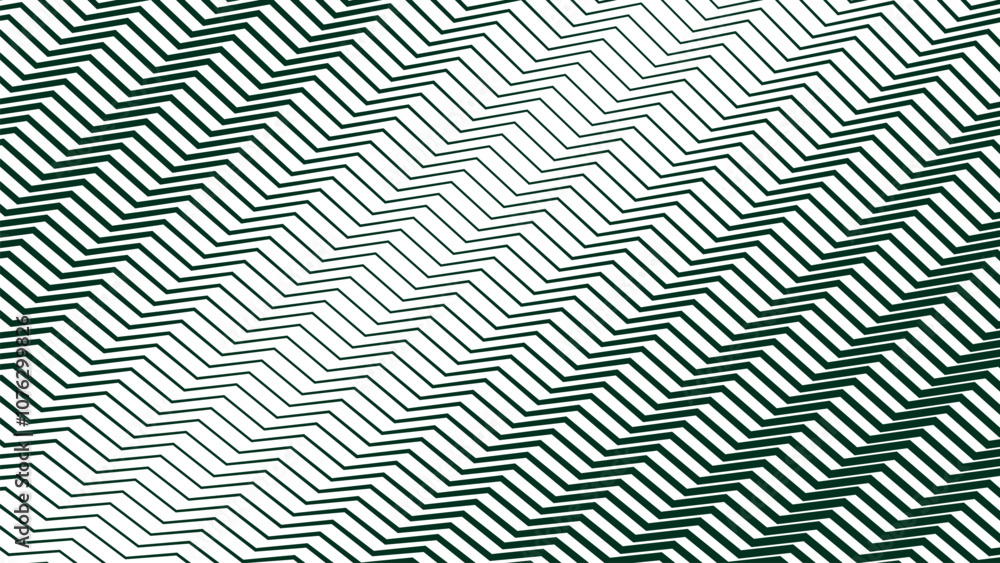 Dark Green zig zag pattern stripes line abstract background Dark Green zig zag pattern stripes line abstract background