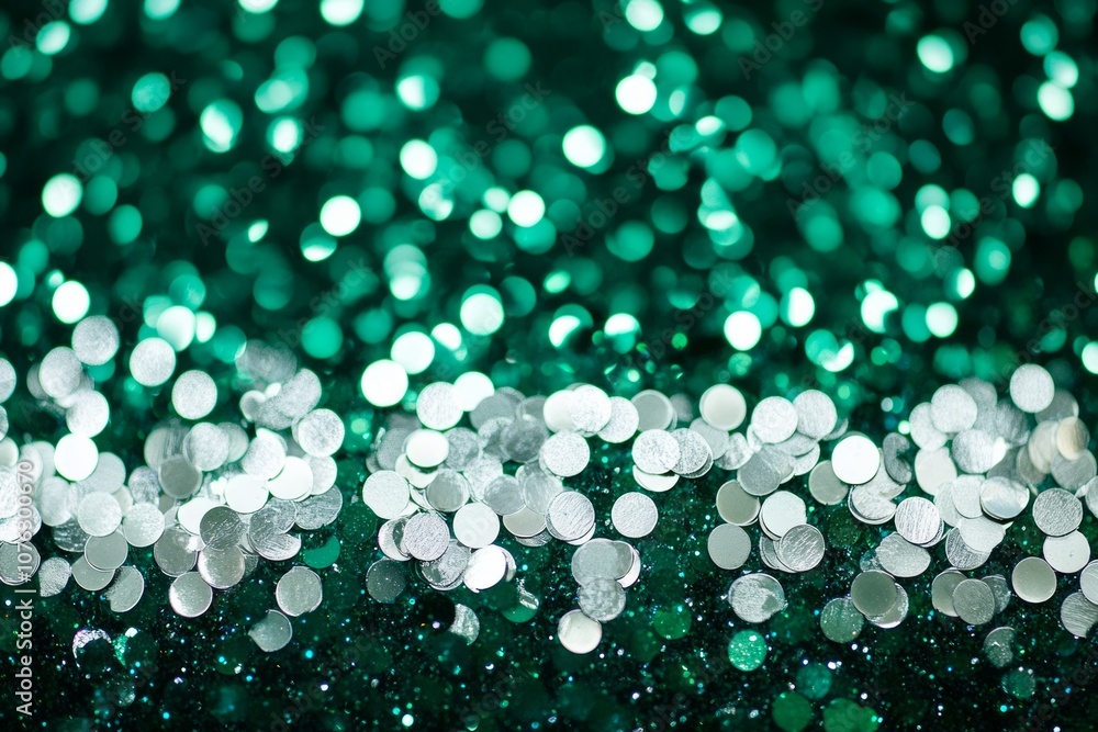 Fototapeta premium The background of the bokeh green and white 