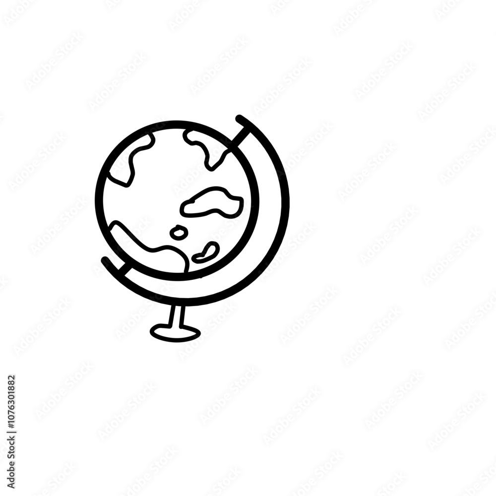 hand drawn globe hand drawn globe