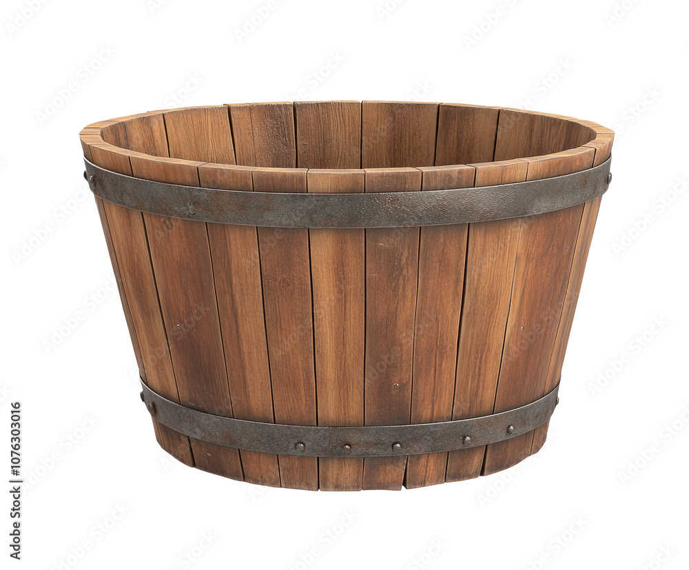 High-Quality PNG of Wooden bucket isolated on white background. Clipping path included – High Resolution High-Quality PNG of Wooden bucket isolated on white background. Clipping path included – High Resolution