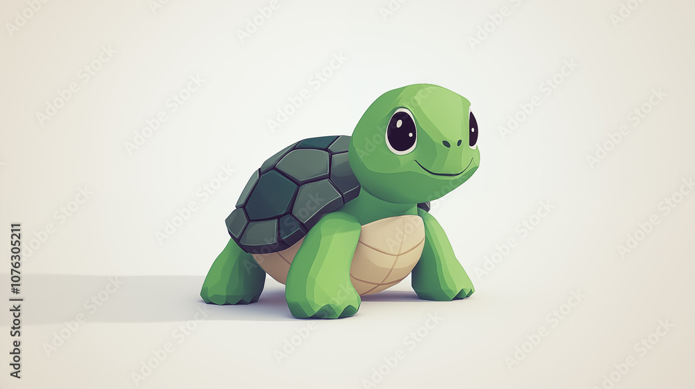 Fototapeta premium cartoon turtle illustration 