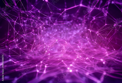Wallpaper Mural abstract illustration data technology network diode business purple flashes cyberspace fields digital rays neon futuristic polygons 3d pink connect concept datum cyber Torontodigital.ca