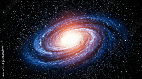 spiral galaxy in space