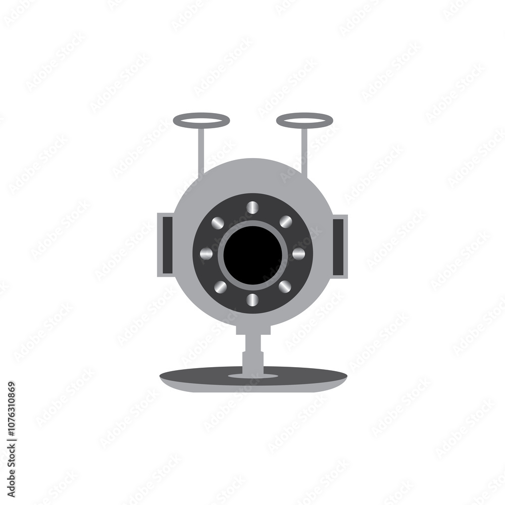 icon cctv robot design technology camera illustration vector icon cctv robot design technology camera illustration vector