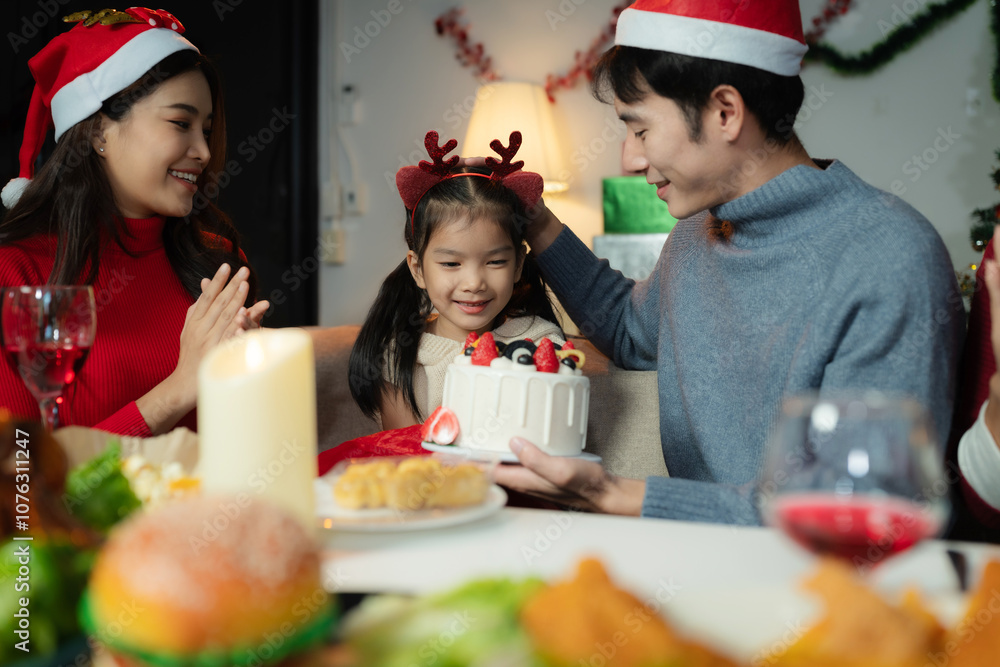 Family Holiday Dinner Celebration, spending happy time together on holidays. Family Holiday Dinner Celebration, spending happy time together on holidays.