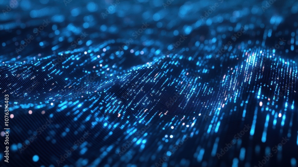 Blue Digital Wave. Blue Digital Wave.