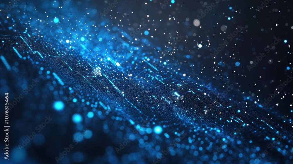 Digital Blue Particles. Digital Blue Particles.