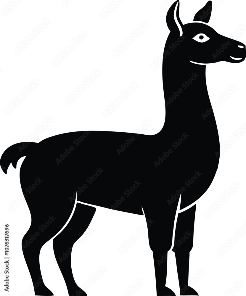 llama silhouette , animal silhouette alpaca Silhouette vector black llama silhouette , animal silhouette alpaca Silhouette vector black