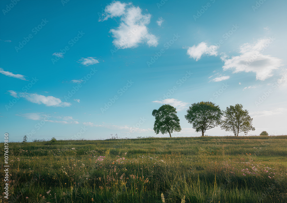 Obraz premium tree on the hill