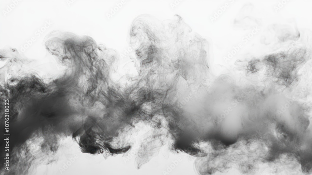 Abstract Smoke Photography: Ethereal Swirls in Black and White Abstract Smoke Photography: Ethereal Swirls in Black and White