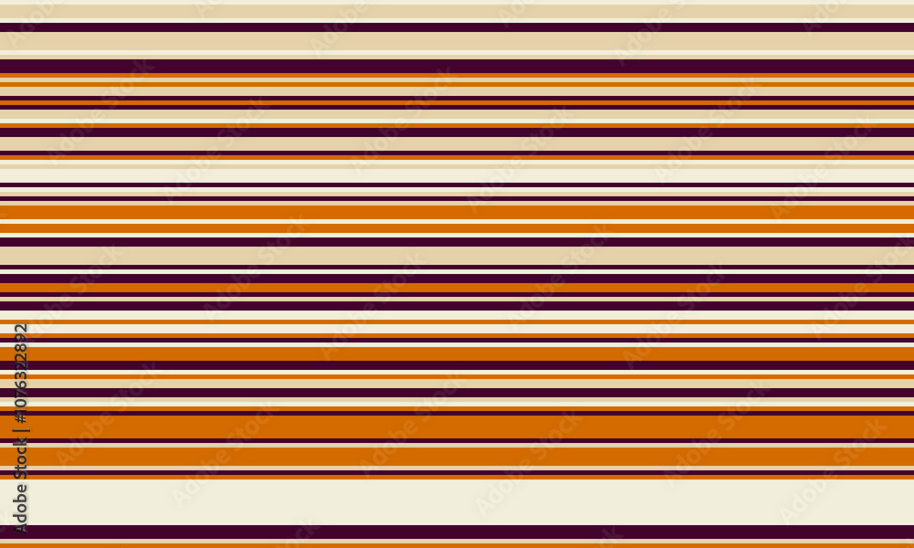 Obraz premium Geometric stripes seamless vector pattern with horizontal lines in varied colours, creating an abstract background. Ideal for textile design, wallpaper, or graphic prints.