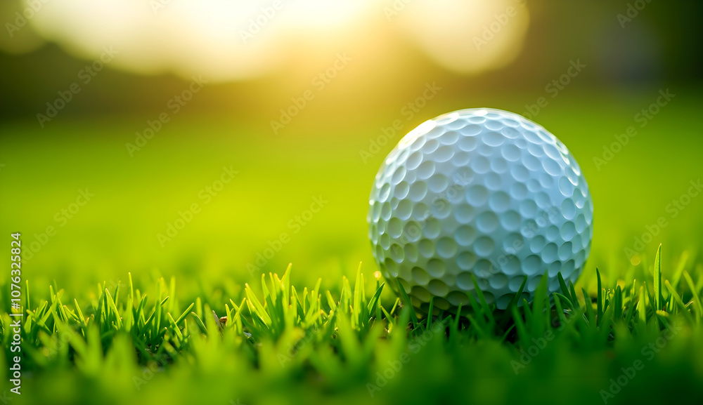 golf ball on green grass golf ball on green grass