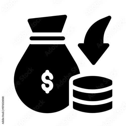 Icon Savings With Style Glyph