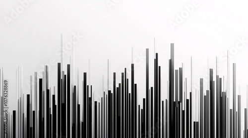 Isolated on a white background, this graphic highlights vertical growth through ascending bars representing progress.