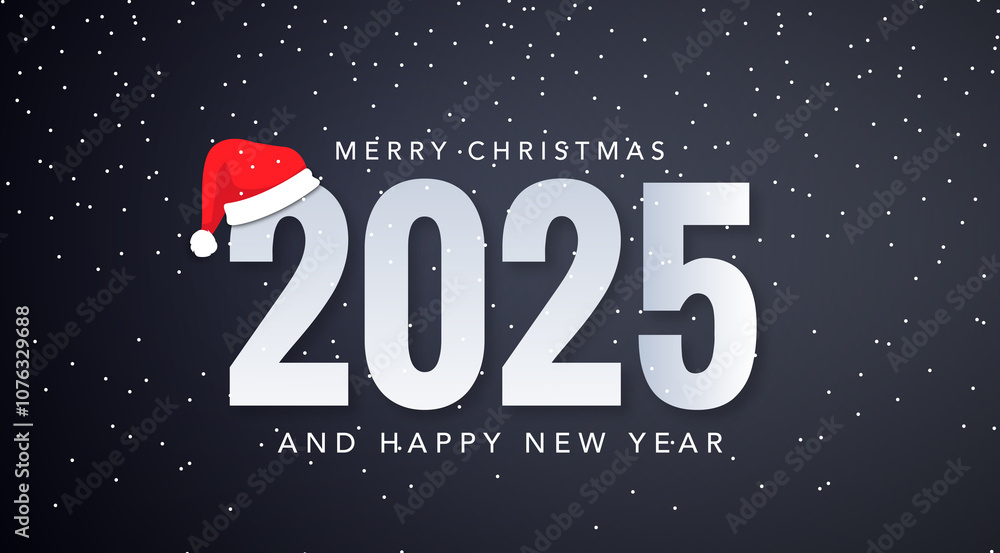2025 Happy New Year, Greeting Card 2025 Happy New Year, Greeting Card