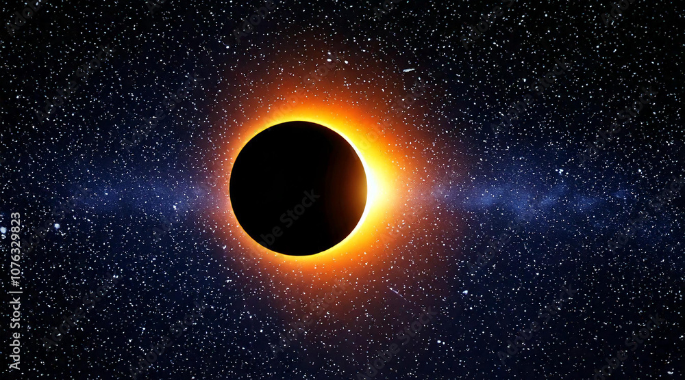 Naklejka premium solar eclipse