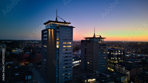 Hasselt City Skyline