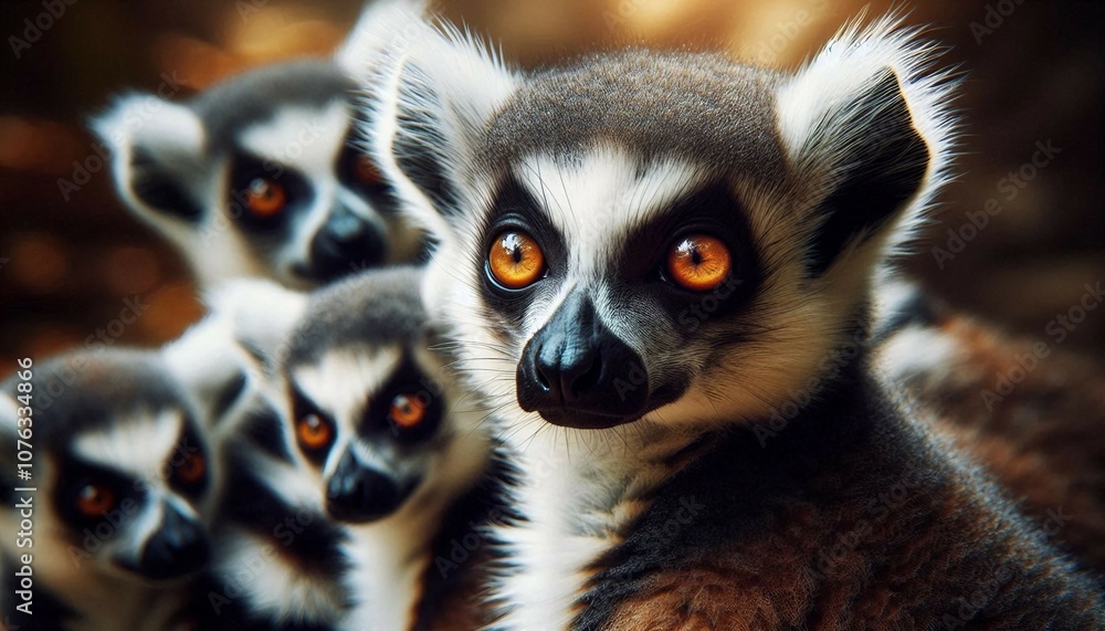 Fototapeta premium リングテールのキツネザル