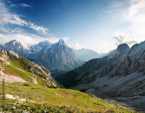 View of a Majestic Mountain Landscape photo