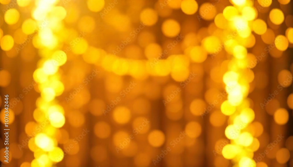 Sparkling golden bokeh background with soft focus and glowing lights Sparkling golden bokeh background with soft focus and glowing lights