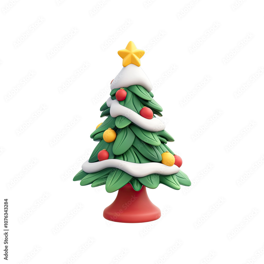 3d rendering christmas decorations on transparent background, ai 3d rendering christmas decorations on transparent background, ai