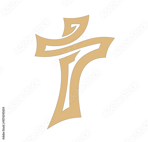 IHS GOLD EMBROIDERY FOR LITURGICAL CLOTHES AND SACRED CEREMONIES. SACRED CATHOLIC SYMBOLS IN ANCIENT STYLE WITH GOLDEN DECORATIONS