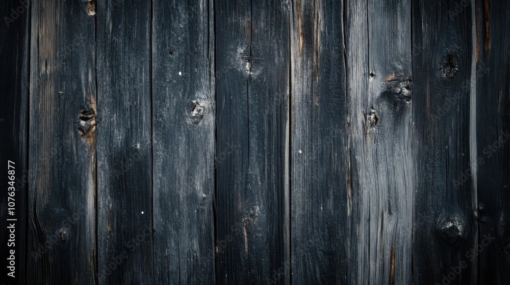 Fototapeta premium Old wood texture background. Close up of dark wooden planks.