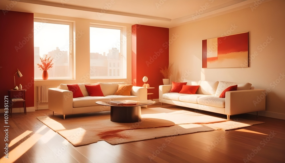 Photo interior modern design room 3d illustration Photo interior modern design room 3d illustration