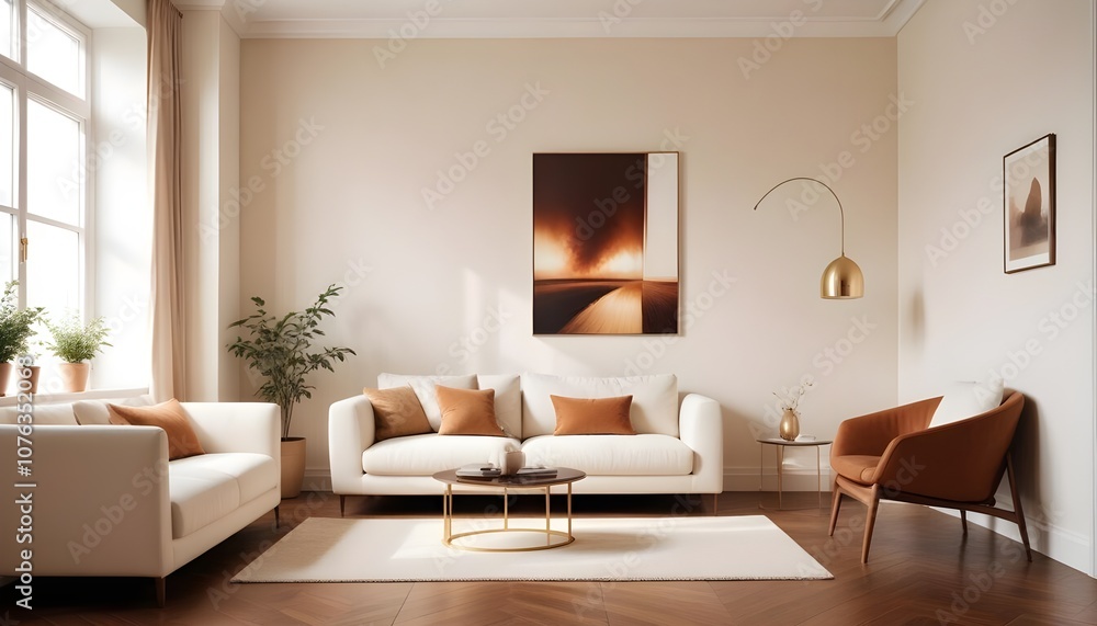 Photo interior modern design room 3d illustration Photo interior modern design room 3d illustration