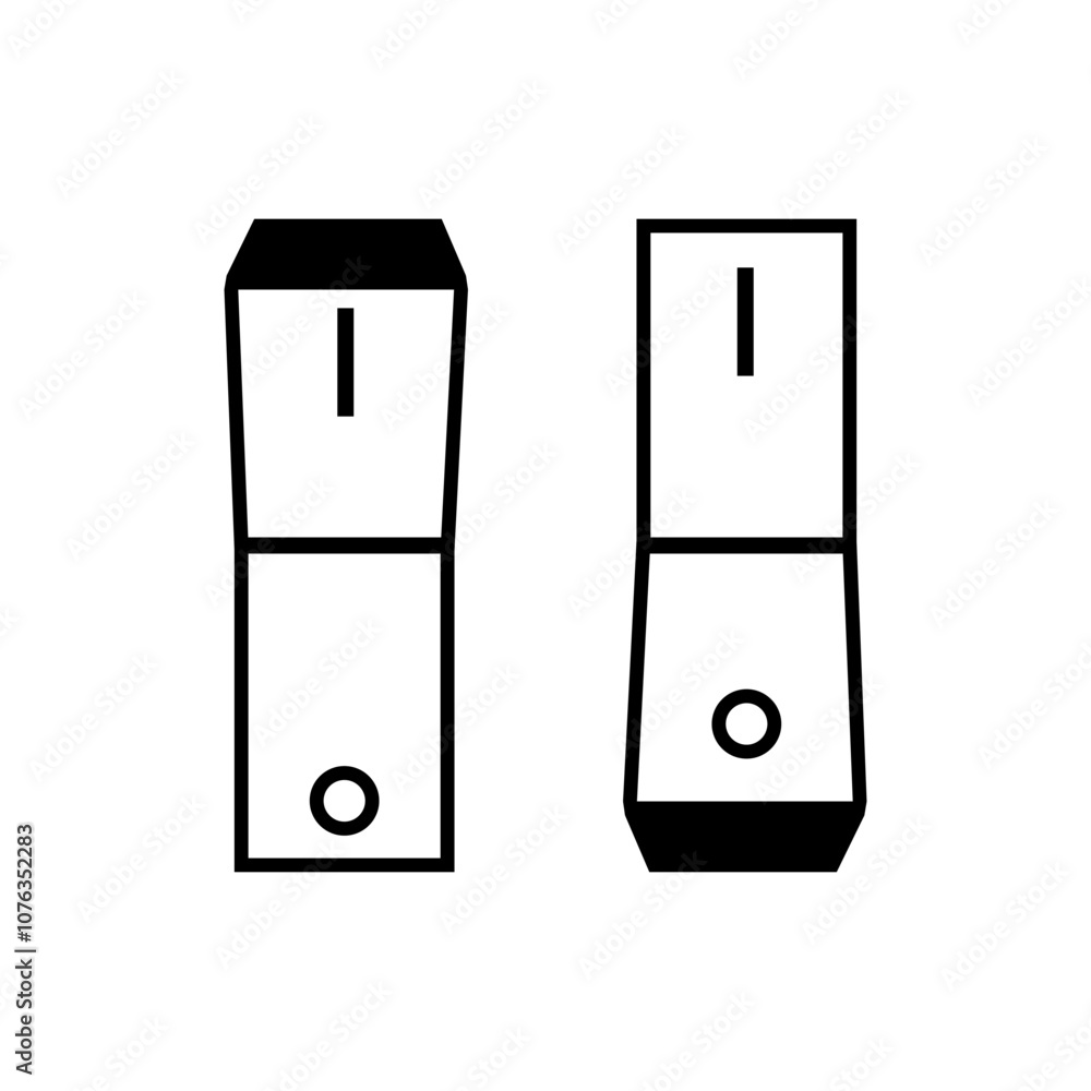 On and off icon vector. Switch illustration sign. Toggle symbol. Slider logo. On and off icon vector. Switch illustration sign. Toggle symbol. Slider logo.