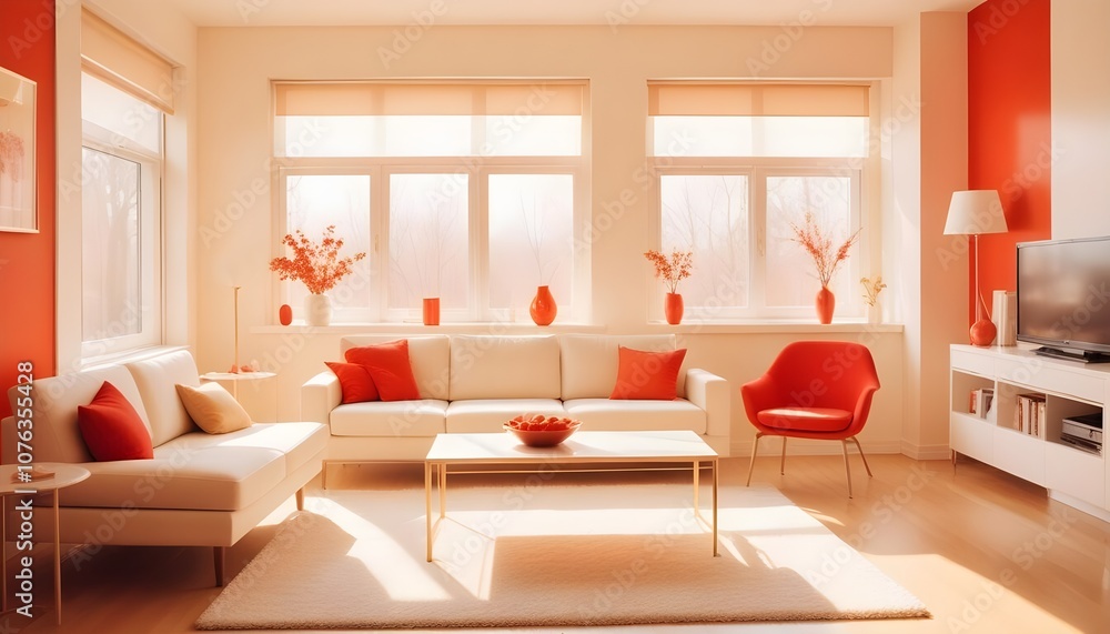 Photo interior modern design room 3d illustration Photo interior modern design room 3d illustration