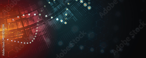 Abstract DNA molecule  technology