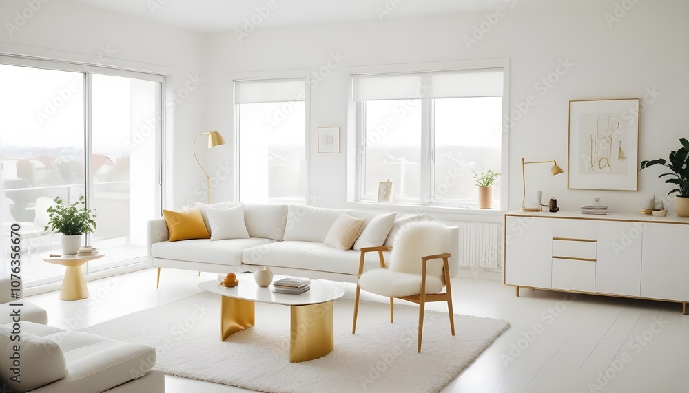 Photo interior modern design room 3d illustration