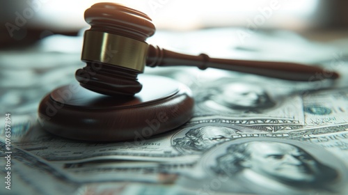 Gavel on Money photo