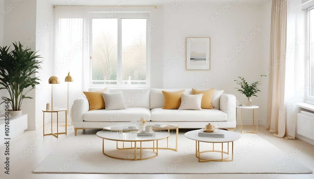 Fototapeta premium Photo interior modern design room 3d illustration