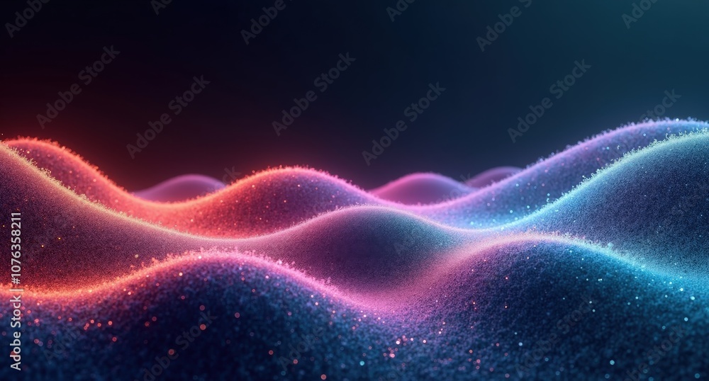 Amber, turquoise, violet, and aquamarine colors flow in natural rhythms over a dark background, creating an abstract scene with dreamlike undulating lines in Cinema 4D style. Amber, turquoise, violet, and aquamarine colors flow in natural rhythms over a dark background, creating an abstract scene with dreamlike undulating lines in Cinema 4D style.