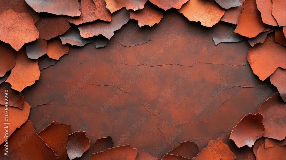 Naklejka premium Explore the intricate beauty of textured rusty surfaces and their artistic appeal in design projects