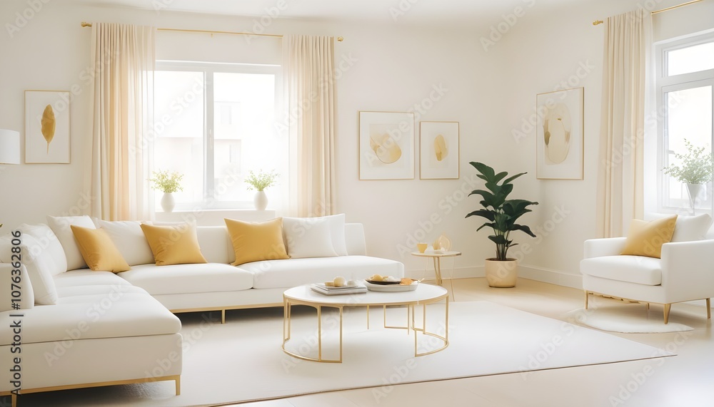 Photo interior modern design room 3d illustration