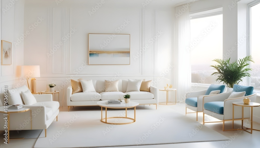 Photo interior modern design room 3d illustration Photo interior modern design room 3d illustration