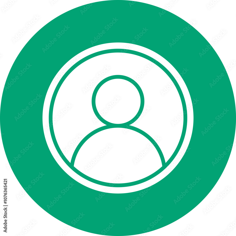 Avatar glyph circle icon Avatar glyph circle icon