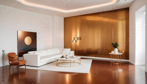 Photo interior modern design room 3d illustration