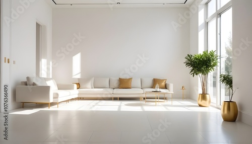 Photo interior modern design room 3d illustration
